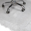 inQ Boutique Home Office Chair Mat for Carpet Floor Protection Under Executive Computer Desk in grey.