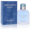 Dolce & Gabbana Light Blue Eau Intense perfume bottle and box, 3.3 oz Eau De Parfum Spray for men, light blue color.