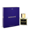 Nishane Ani by Nishane Extrait De Parfum Spray, purple box and clear glass bottle with gold cap and black label.