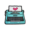 Lifebeats You're My Type Iron-on Typewriter Patch