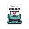 Lifebeats You're My Type Iron-on Typewriter Patch