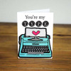 Lifebeats You're My Type Iron-on Typewriter Patch