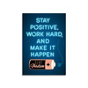Lifebeats Stay Positive Work Hard and Make It Happen Battery Enamel Pin