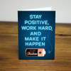Lifebeats Stay Positive Work Hard and Make It Happen Battery Enamel Pin