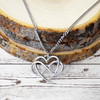 Lifebeats Forever and Always Necklace - Infinity Heart Silver Finish Charm