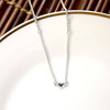 Lifebeats Live Simply Dainty Heart Necklace - Silver Finish