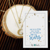 Lifebeats Shoot for the Moon Necklace - Gold Finish