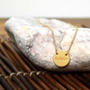 Lifebeats KIND Gold Disk Necklace - Today I Choose Kindness