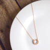 Lifebeats Make Your Own Luck - Dainty Horseshoe Necklace Rose Gold