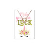 Lifebeats Make Your Own Luck - Dainty Horseshoe Necklace Rose Gold