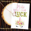 Lifebeats Make Your Own Luck - Dainty Horseshoe Necklace Rose Gold