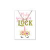 Lifebeats Make Your Own Luck - Dainty Horseshoe Necklace Rose Gold