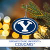 BYU Cougars Glass Y Logo Ornament