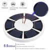 42 LED Solar Flagpole Light, 5.5 inch 2200mA waterproof solar panel with hook for outdoor garden, tent, camping, and landscape lighting use.