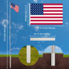 30ft Al Flagpole w/ US Flag and Ball