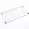 Heavy duty steel wire rack, 5-shelf adjustable organizer storage unit, metal shelving rack.