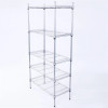 5-Shelf Adjustable Heavy Duty Storage Shelving Unit made of steel with wire rack organizer.