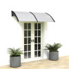 80"x 40" Outdoor Front Door Window Awning Patio Canopy Rain Cover UV Protected Eaves RT product image at NuMercy