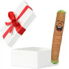 B the Blunt 420 Dog Toy, a smiling plush toy resembling a blunt with green tips, next to a white gift box.