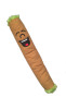 B the Blunt 420 Dog Toy, brown plush toy shaped like a blunt with green tips and a smiling face.