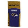 Baltimore Ravens NFL Jersey Personalized Beach Towel