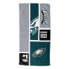 Philadelphia Eagles NFL Colorblock Personalized Beach Towel