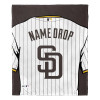 San Diego Padres MLB Jersey Personalized Silk Touch Throw Blanket