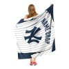 New York Yankees MLB Jersey Personalized Silk Touch Throw Blanket