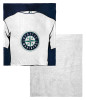 Seattle Mariners MLB Jersey Personalized Silk Touch Sherpa Throw Blanket