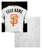 San Francisco Giants MLB Jersey Personalized Silk Touch Sherpa Throw Blanket San Francisco Giants MLB Jersey Personalized Silk Touch Sherpa Throw Blanket