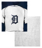 Detroit Tigers MLB Jersey Personalized Silk Touch Sherpa Throw Blanket