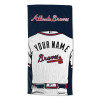 Atlanta Braves MLB Jersey Personalized Beach Towel