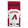 Arizona Diamondbacks MLB Jersey Personalized Beach Towel