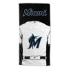 Miami Marlins MLB Jersey Personalized Beach Towel