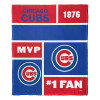 Chicago Cubs MLB Colorblock Personalized Silk Touch Throw Blanket