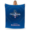 Texas Rangers MLB 2023 World Series Champions Glory Silk Touch Throw Blanket