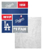 Los Angeles Dodgers MLB Colorblock Personalized Silk Touch Sherpa Throw Blanket