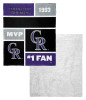 Colorado Rockies MLB Colorblock Personalized Silk Touch Sherpa Throw Blanket