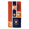 Houston Astros MLB Colorblock Personalized Beach Towel