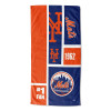 New York Mets MLB Colorblock Personalized Beach Towel