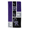 Colorado Rockies MLB Colorblock Personalized Beach Towel