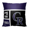 Colorado Rockies MLB Colorblock Personalized Pillow