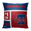 Philadelphia Phillies MLB Colorblock Personalized Pillow