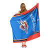 Oklahoma City Thunder NBA Jersey Personalized Silk Touch Throw Blanket