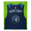 Minnesota Timberwolves NBA Jersey Personalized Silk Touch Throw Blanket