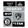 Brooklyn Nets NBA Colorblock Personalized Silk Touch Throw Blanket