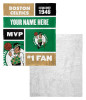 Boston Celtics NBA Colorblock Personalized Silk Touch Sherpa Throw Blanket
