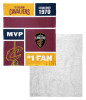 Cleveland Cavaliers NBA Colorblock Personalized Silk Touch Sherpa Throw Blanket