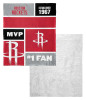 Houston Rockets NBA Colorblock Personalized Silk Touch Sherpa Throw Blanket