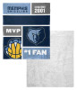 Memphis Grizzlies NBA Colorblock Personalized Silk Touch Sherpa Throw Blanket